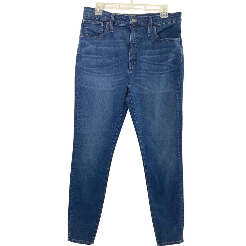 Madewell Skinny Jeans Womens 31 Curvy High Rise Dark Wash Denim Stretch Casual